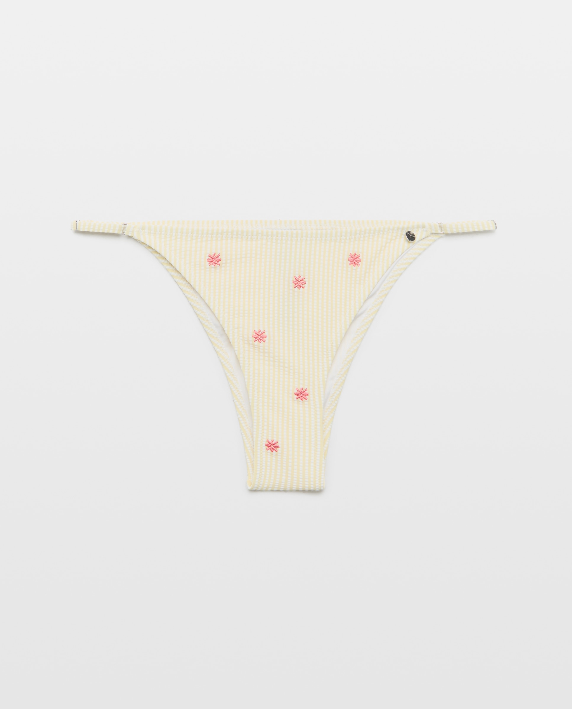 Braguita de bikini bordado sersucker - Green Coast - 300 Amarillo 300 Amarillo-4