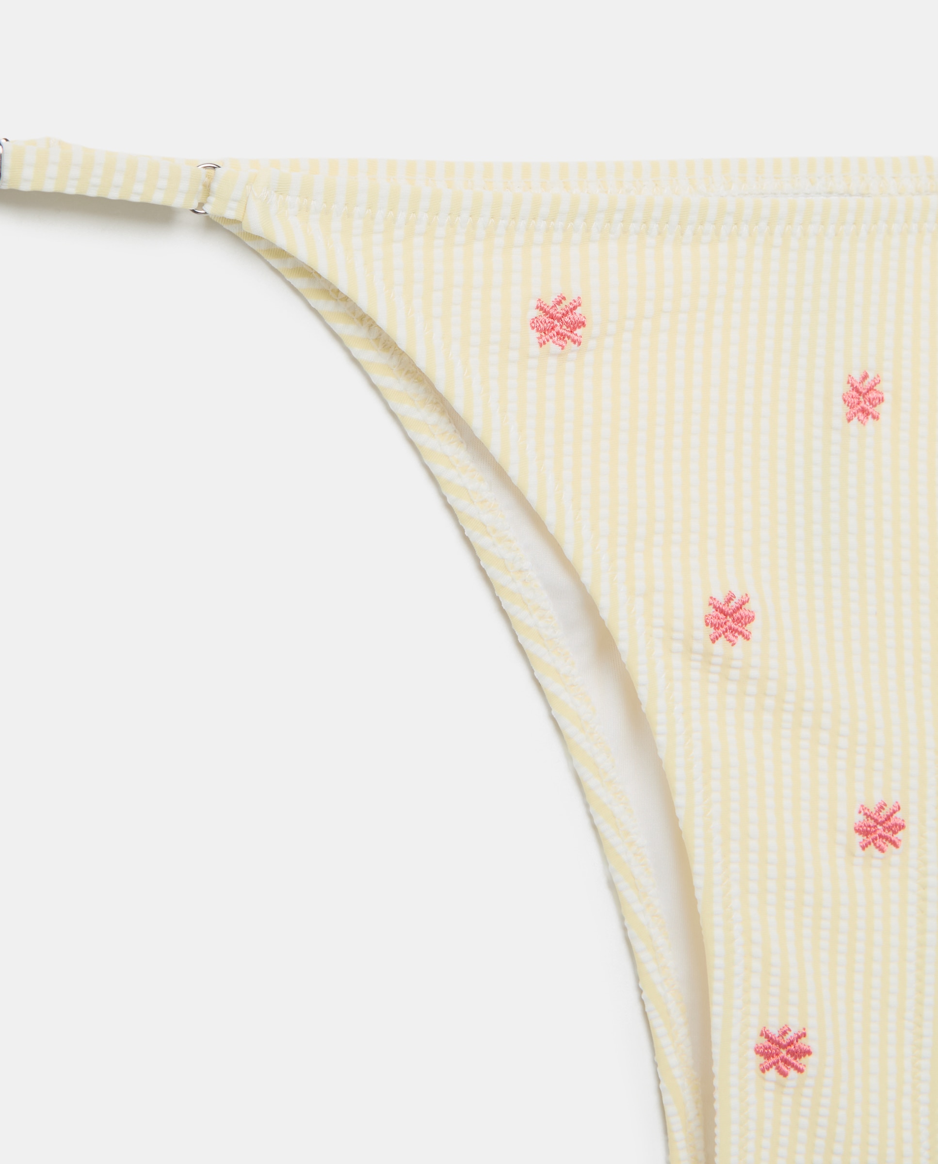 Braguita de bikini bordado sersucker - Green Coast - 300 Amarillo 300 Amarillo-5