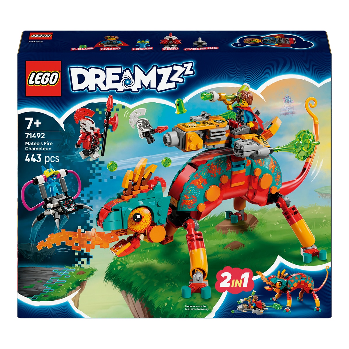 LEGO – Juego de construcción Camaleón Llameante de Mateo LEGO Dreamzzz – 71492 (Reacondicionado Grado A).