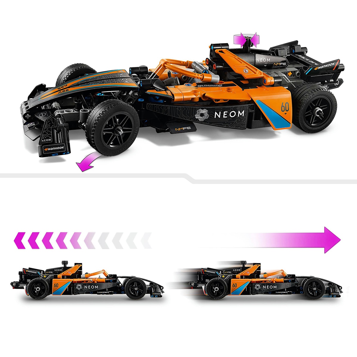Juguete de construcción NEOM McLaren Formula E Race Car LEGO Technic - 42169 (Reacondicionado Grado A) 6