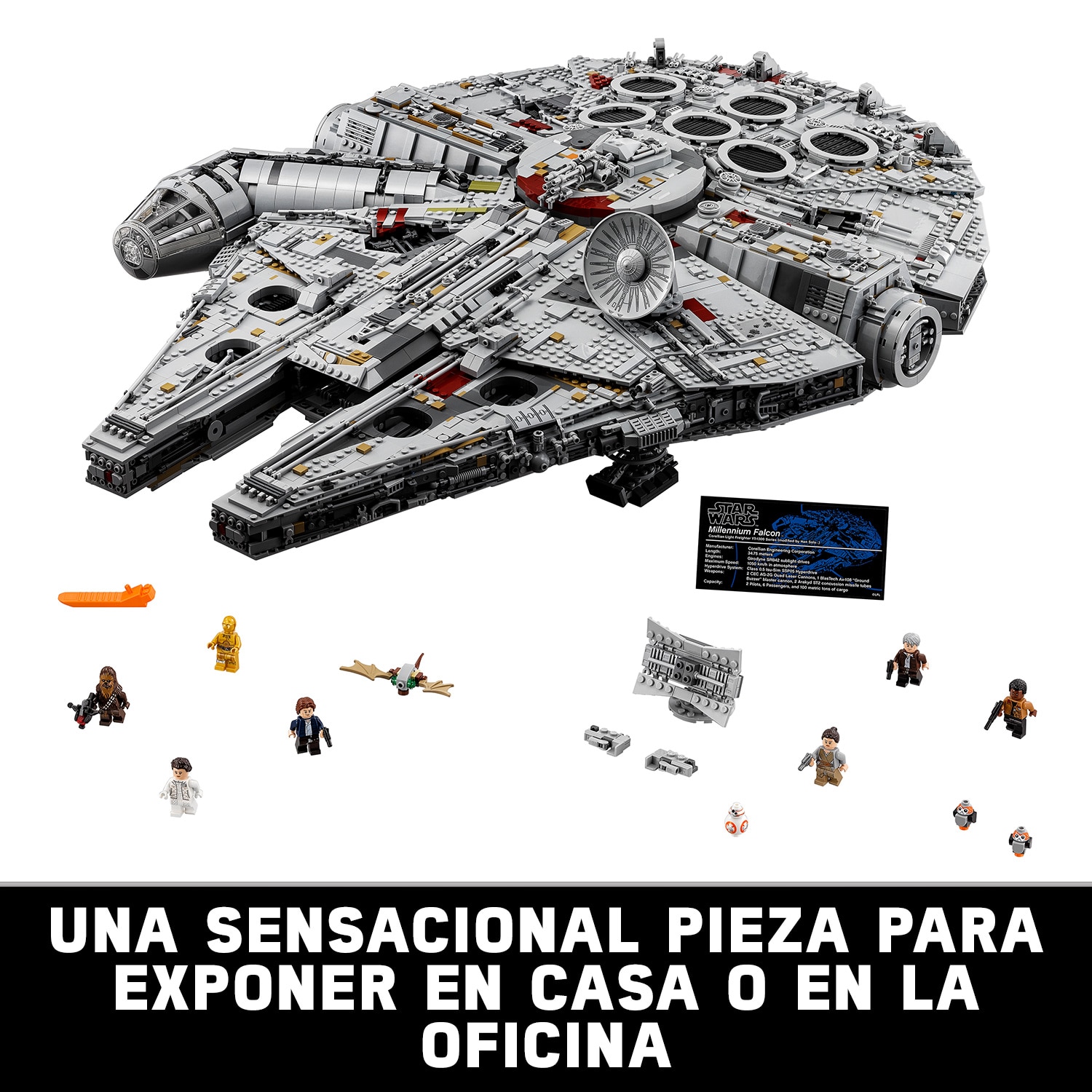 Modelo de Construcción Millennium Falcon Coleccionable LEGO Star Wars - 75192 (Reacondicionado Grado A) 11