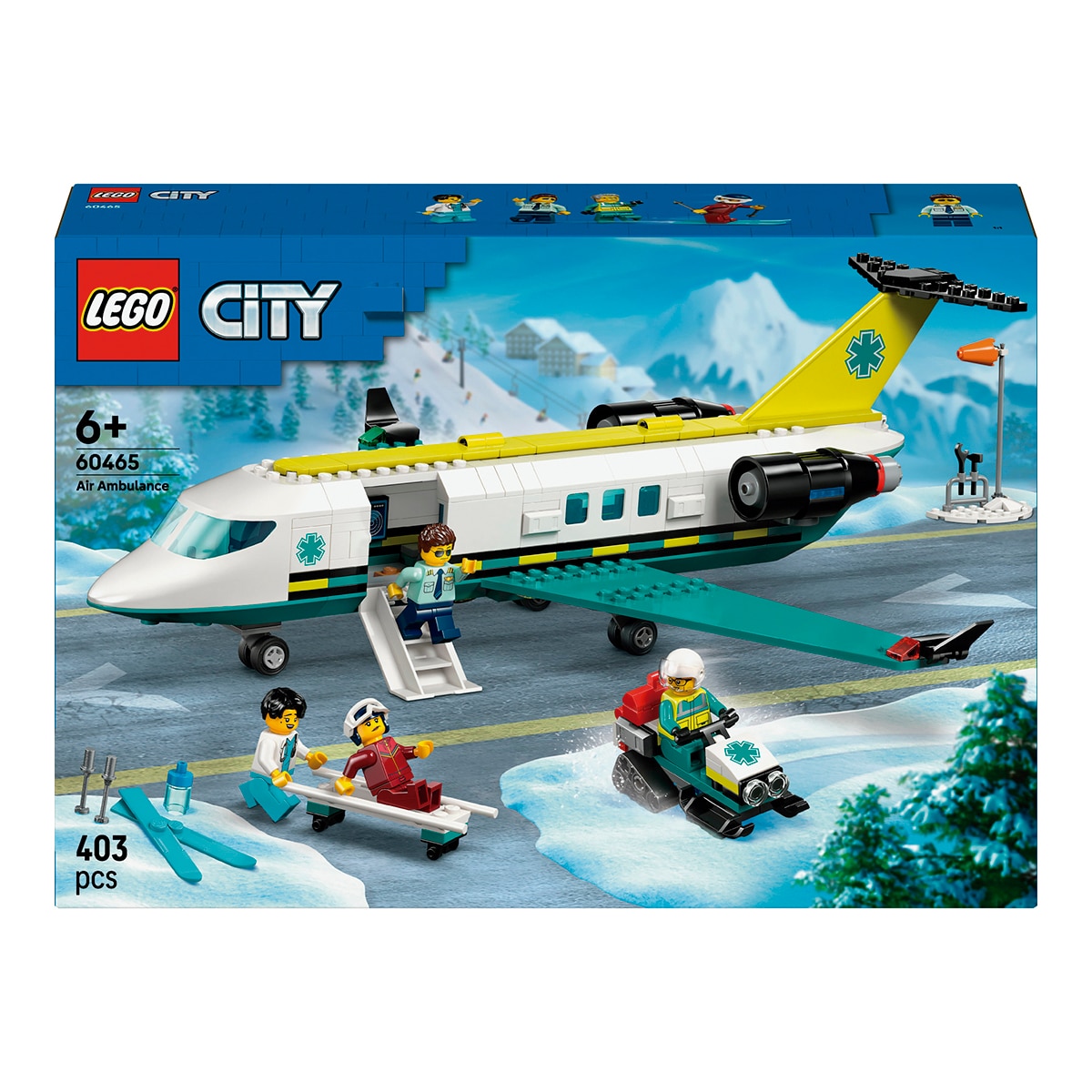 Juego de construcción Ambulancia Aérea de Emergencia LEGO City - 60465 (Reacondicionado Grado A) 1