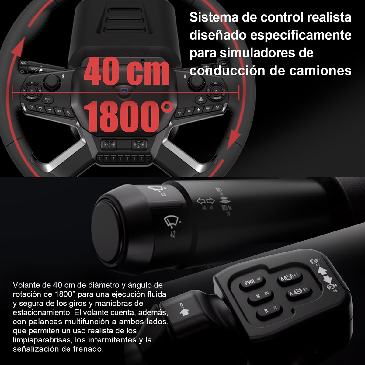 Controlador de Jogo Hori Force Feedback Truck Control System , Preto 9