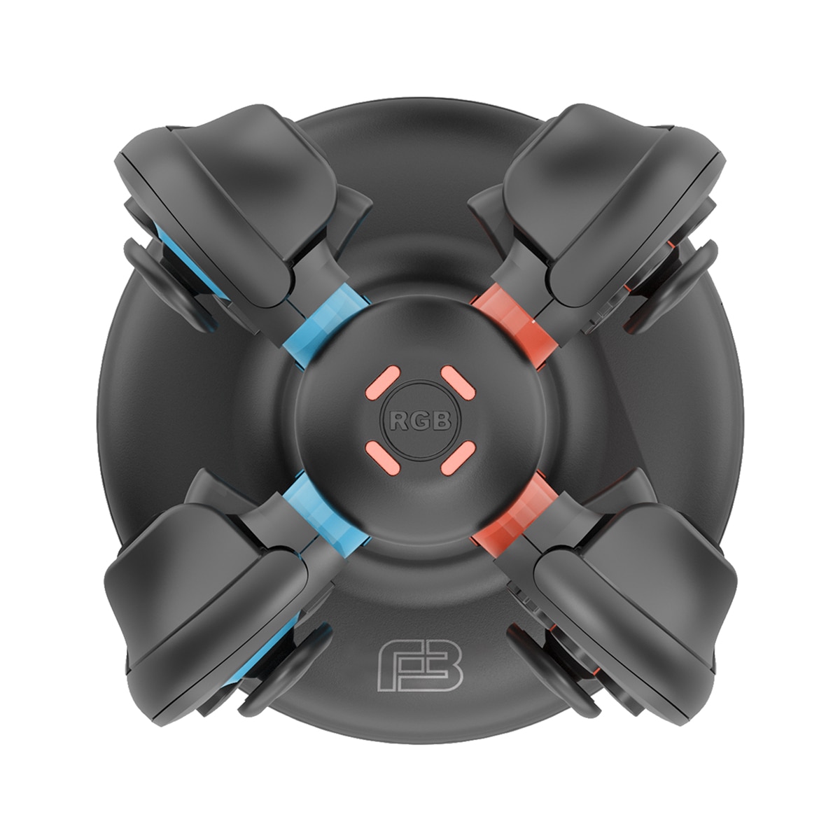 Suporte de Carregamento Quad BlackFire RGB/LED para Nintendo Switch 2 Preto-3