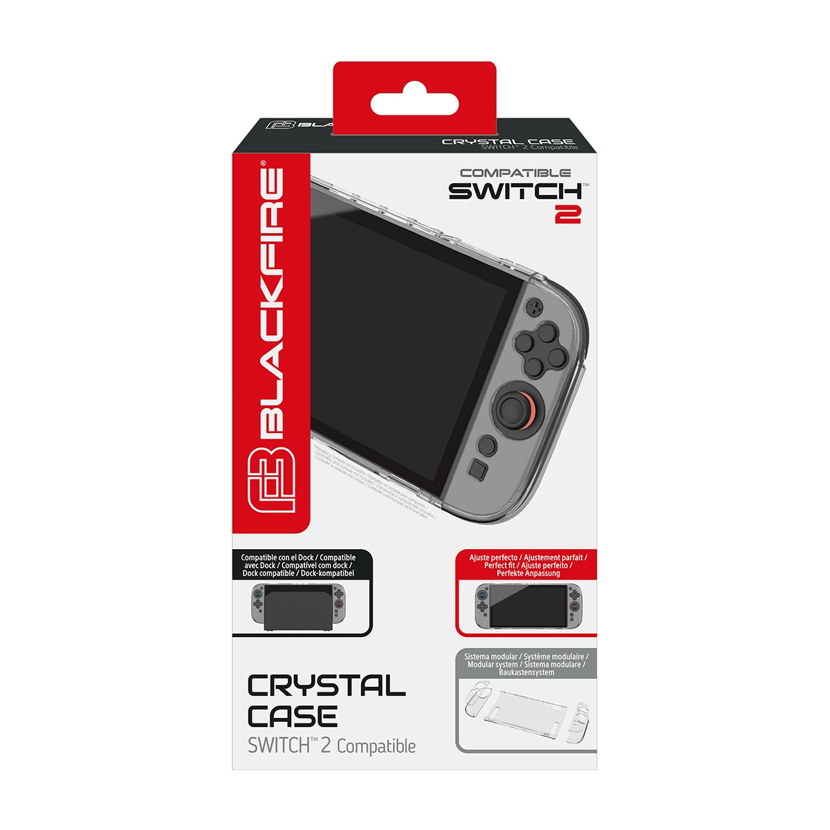 Capa rígida Crystal Transparente 3 peças Blackfire - Nintendo Switch 2 6
