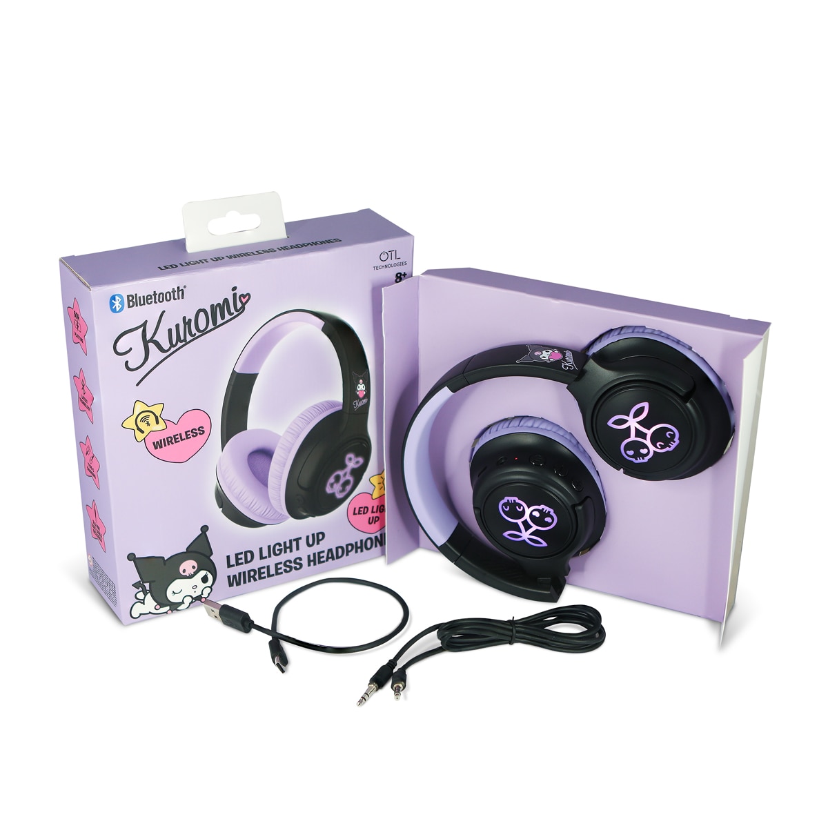 Auriculares de diadema OTL con luz LED, Bluetooth, multiplataforma 9