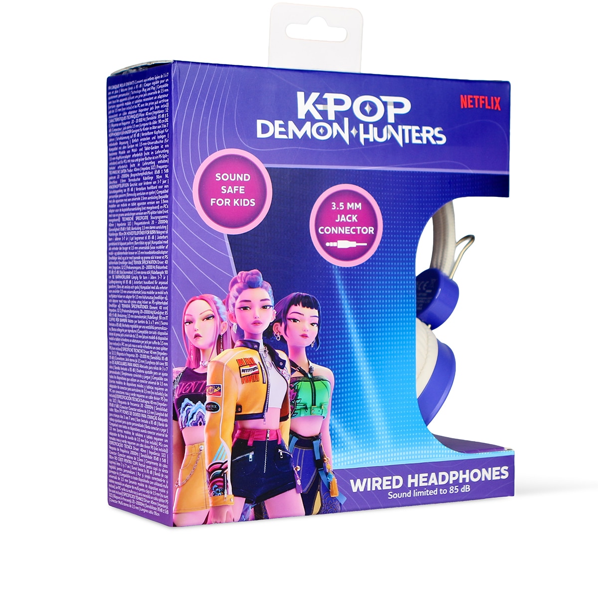 Auriculares infantiles con cable OTL Kpop Demon Hunters multiplataforma 3