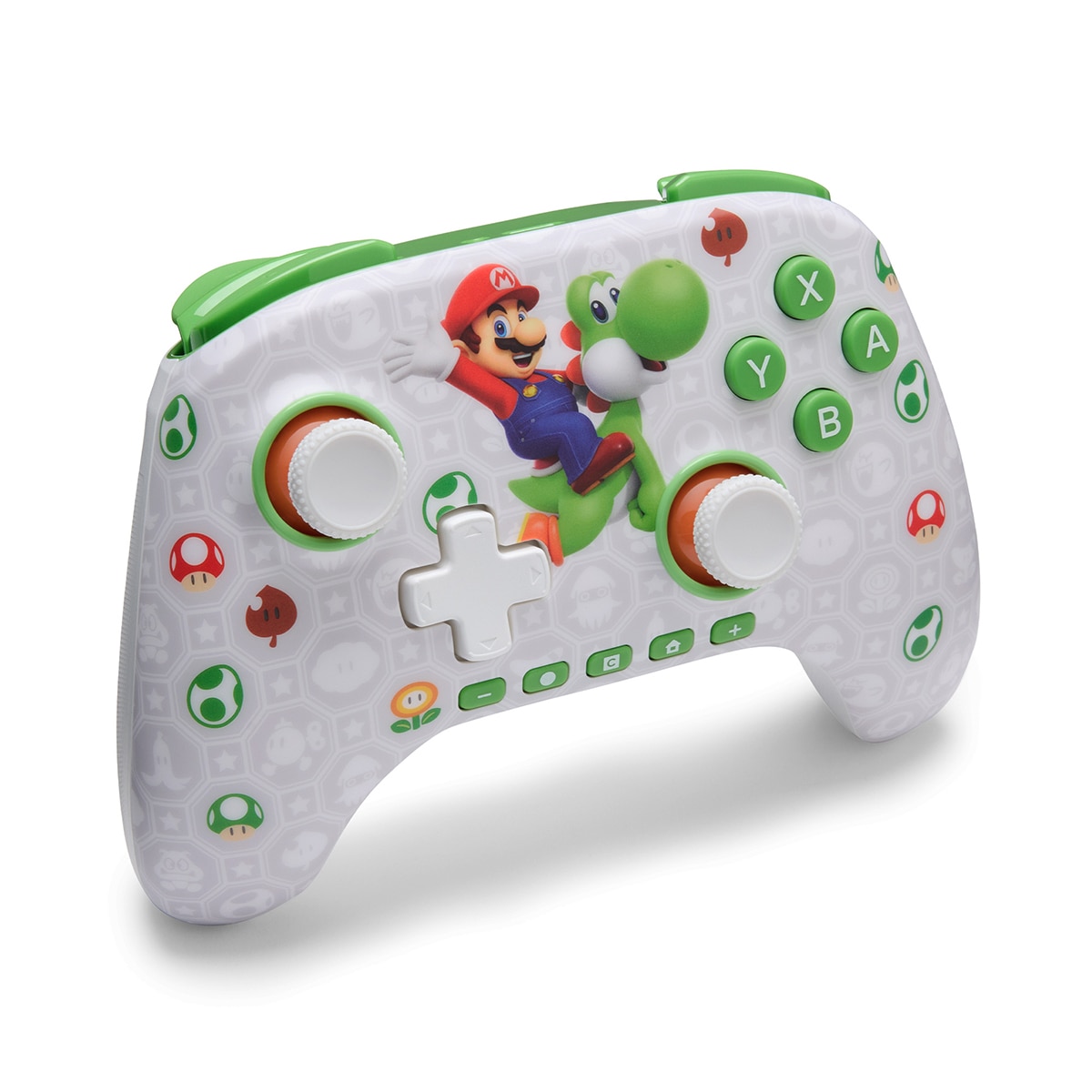 Mando inalámbrico Power A Mario & Yoshi para Nintendo Switch 2 Blanco-2