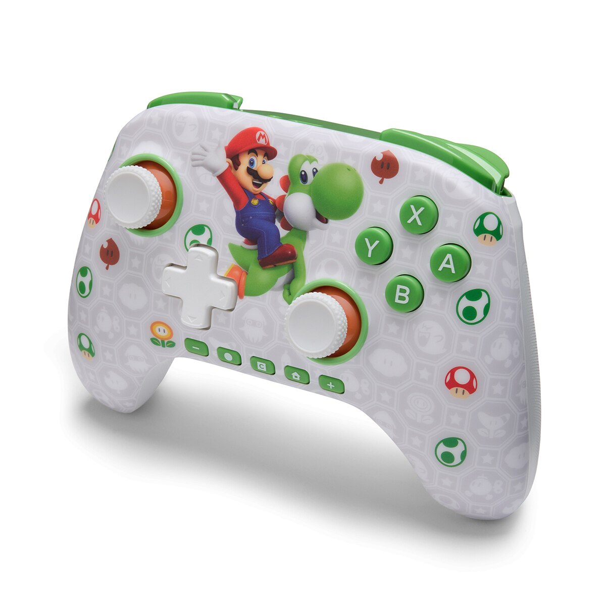 Mando inalámbrico Power A Mario & Yoshi para Nintendo Switch 2 Blanco-3