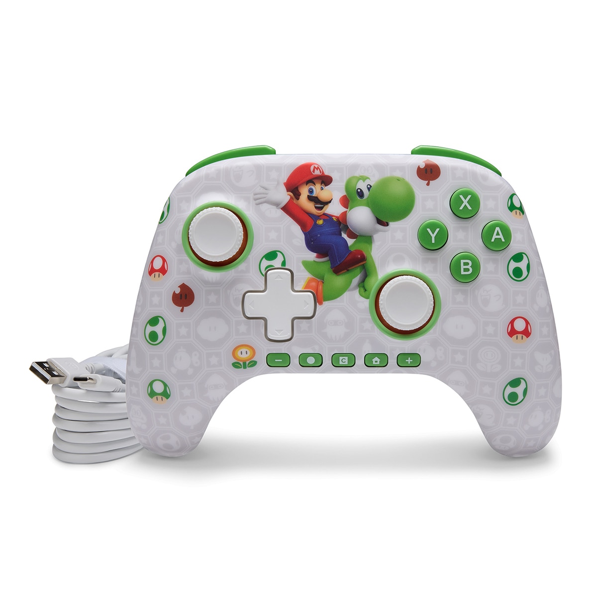 Mando inalámbrico Power A Mario & Yoshi para Nintendo Switch 2 Blanco-7