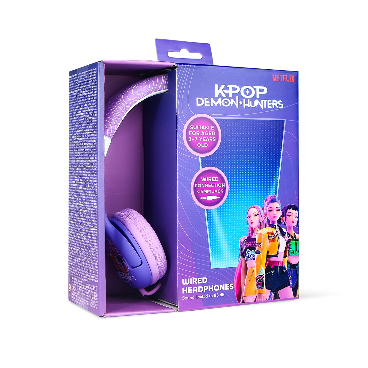 Auriculares de diadema infantiles con cable KPOP Demon Hunters 7
