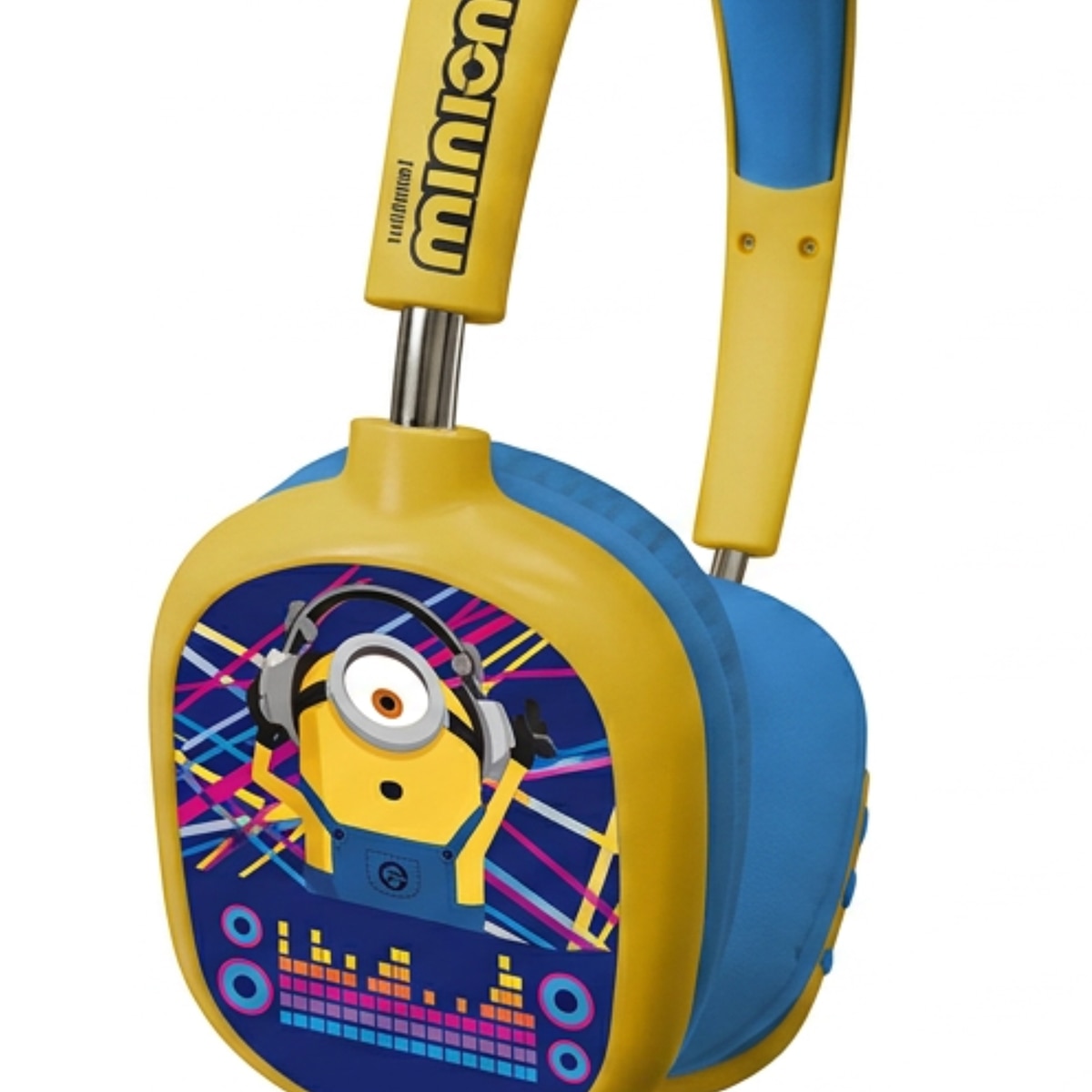 Pack Minions de Auriculares Bluetooth y Funda Protectora Lazerbuilt para Switch 2 Azul / Amarillo-5
