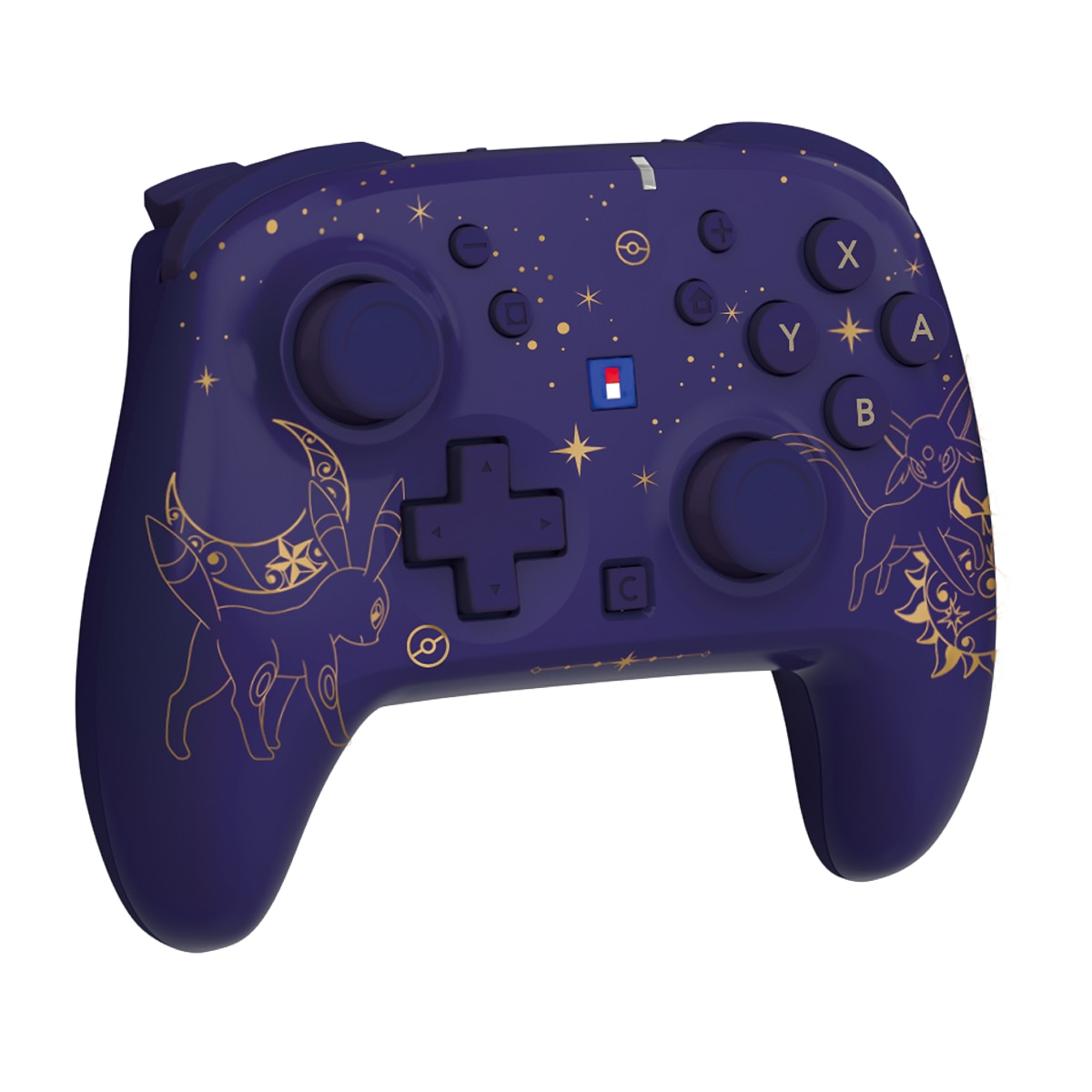 Mando inalámbrico HORIPAD Turbo (Espeon y Umbreon) para Nintendo Switch 2 - Licencia oficial Púrpura-2