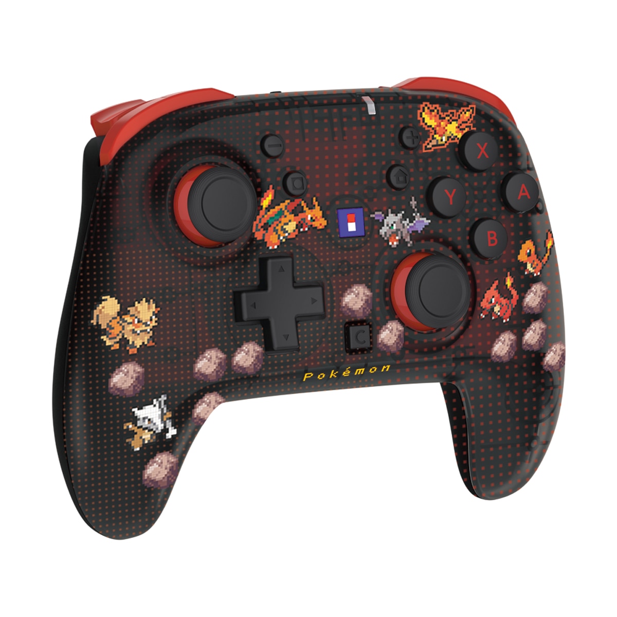 Mando inalámbrico HORIPAD Turbo Pokémon Píxel Rojo para Nintendo Switch 2 2