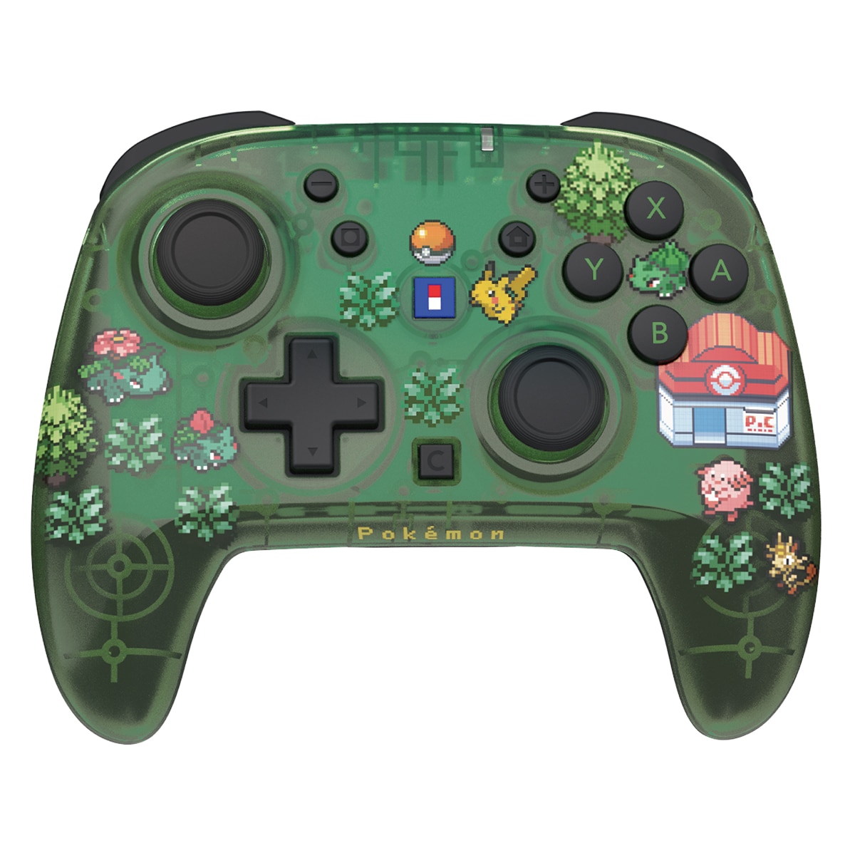 Mando inalámbrico HORIPAD Turbo Pokémon Píxel Verde para Nintendo Switch 2.