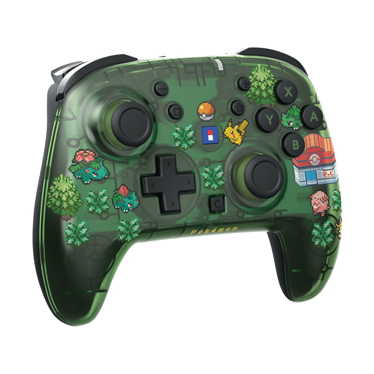 Mando inalámbrico HORIPAD Turbo Pokémon Píxel Verde para Nintendo Switch 2 2