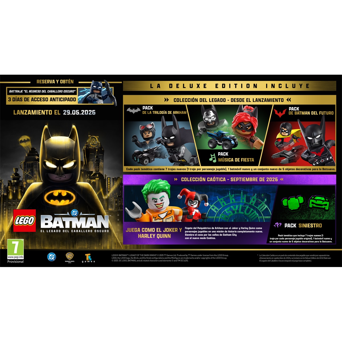 LEGO Batman: El Legado del Caballero Oscuro Deluxe Edition Nintendo Switch 2 3