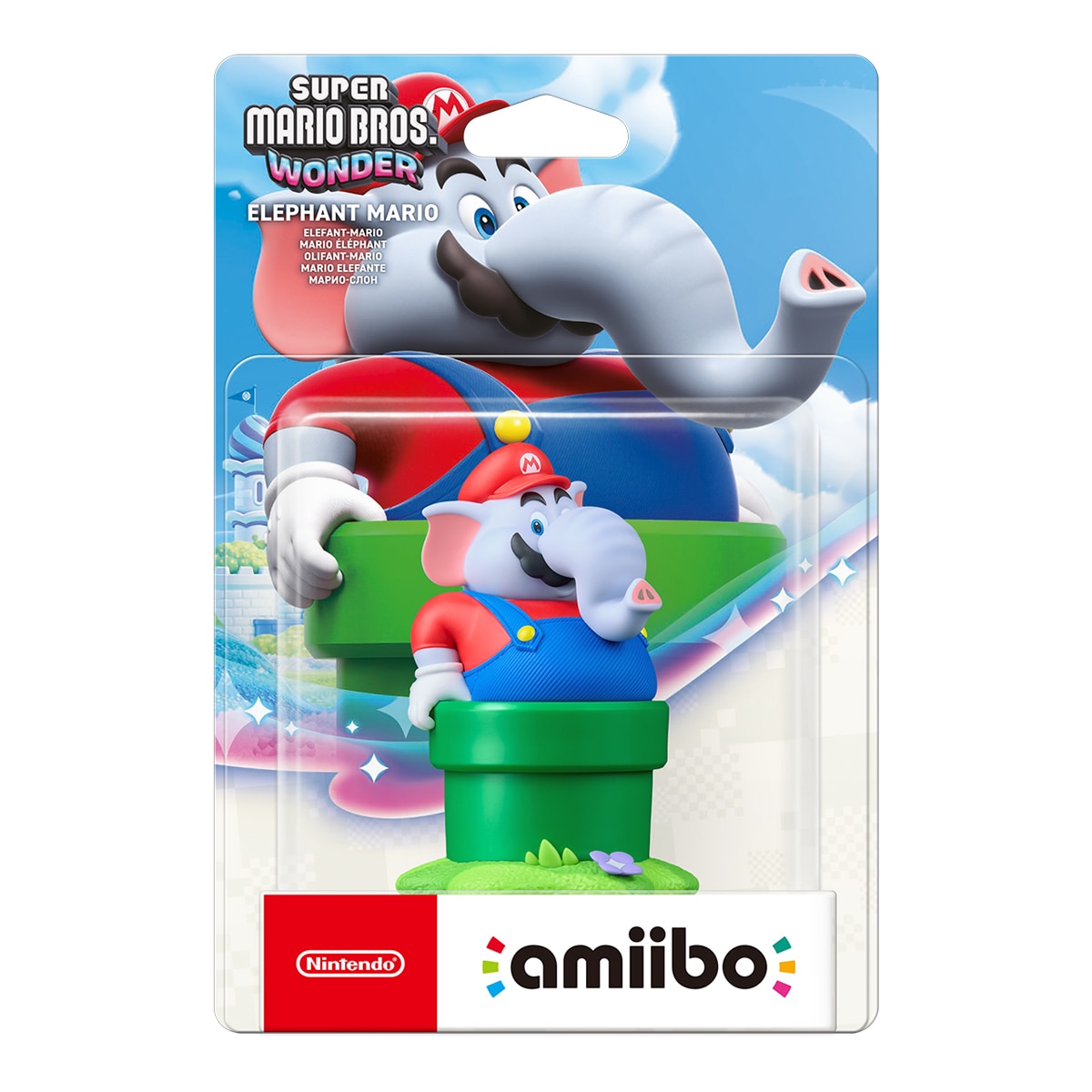Imagen 0 de Amiibo Elephant Mario Super Mario Bros. Wonder + Encuentro en el Parque Belabel Nintendo Switch 2