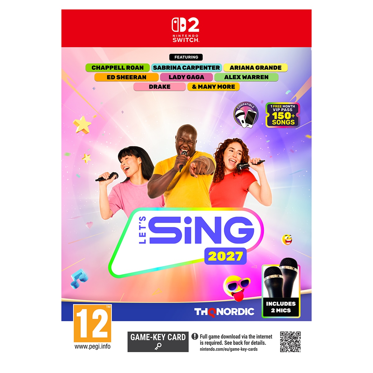 Let´s Sing 2027 + 2 Micrófonos Nintendo Switch 2.