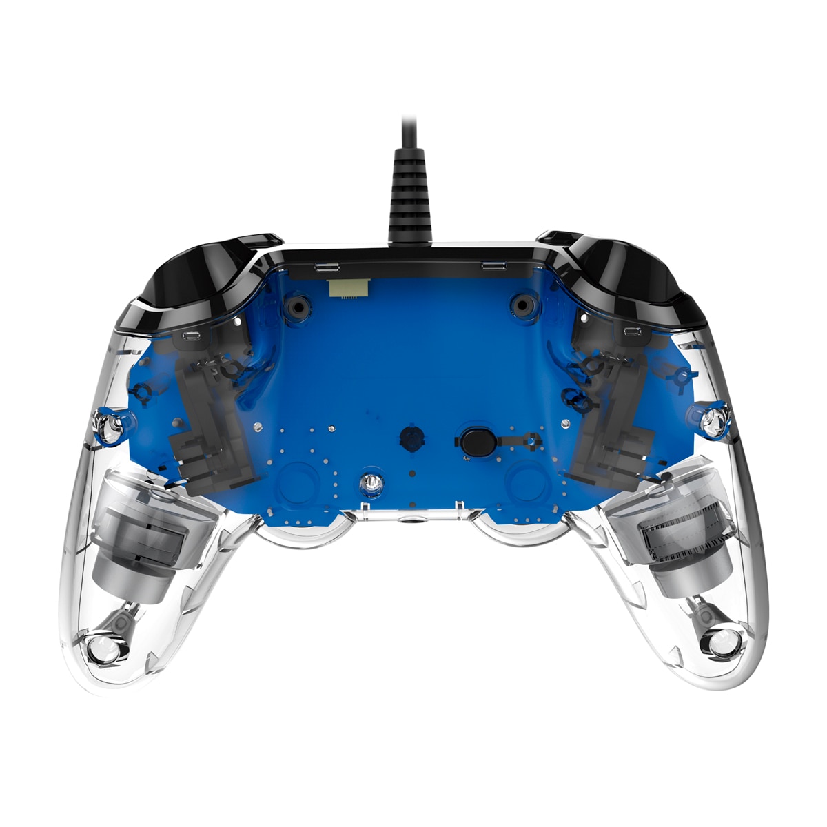 Comando Wired Compact Controller Iluminado Azul Transparente - PlayStation 4 4