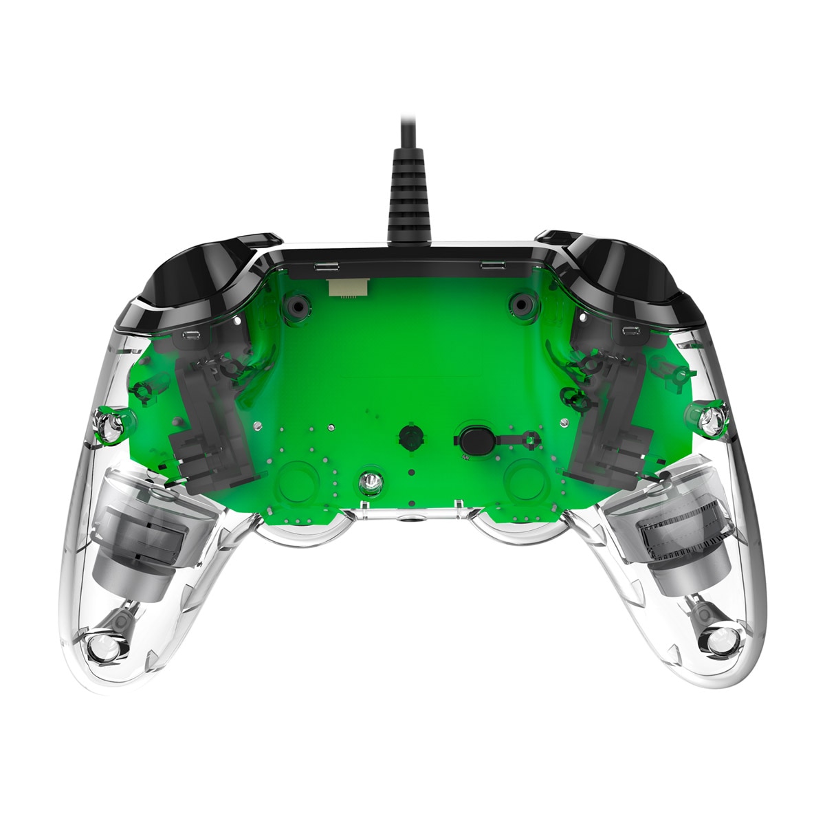 Comando Wired Compact Controller Iluminado Verde Transparente - PlayStation 4 4