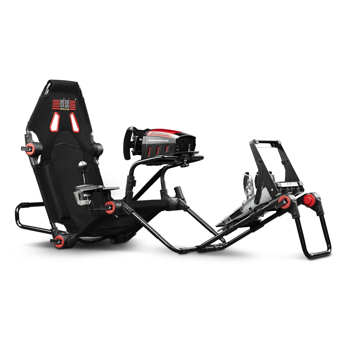Cadeira Gaming Next Level Racing F-GT Lite Simulator Cockpit Preto / Vermelho-8