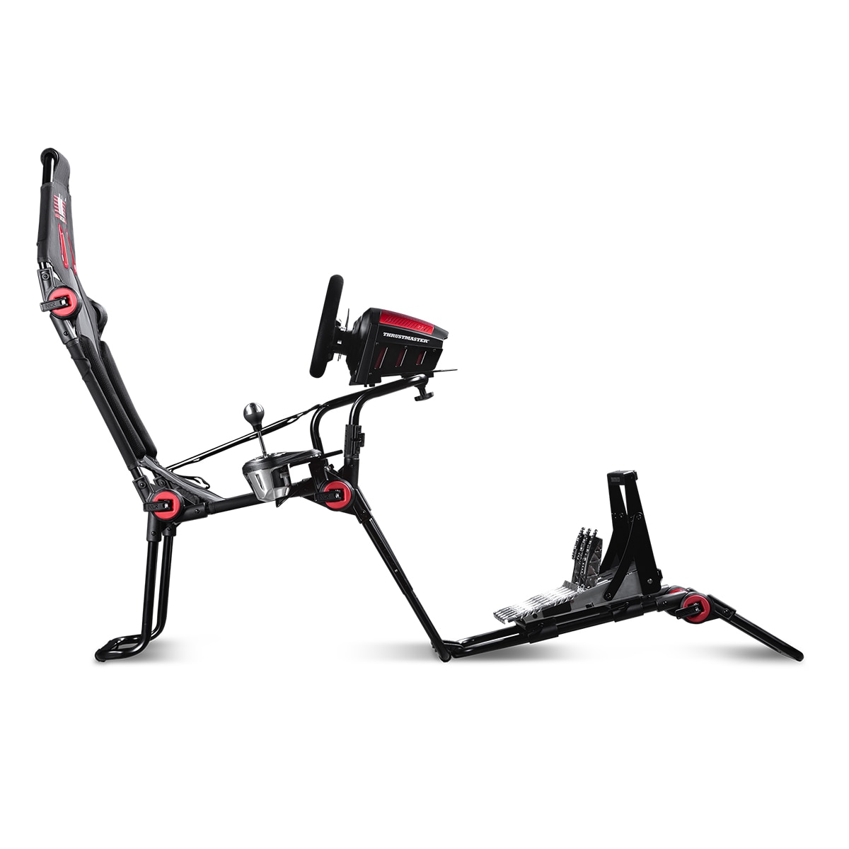 Cadeira Gaming Next Level Racing F-GT Lite Simulator Cockpit Preto / Vermelho-11