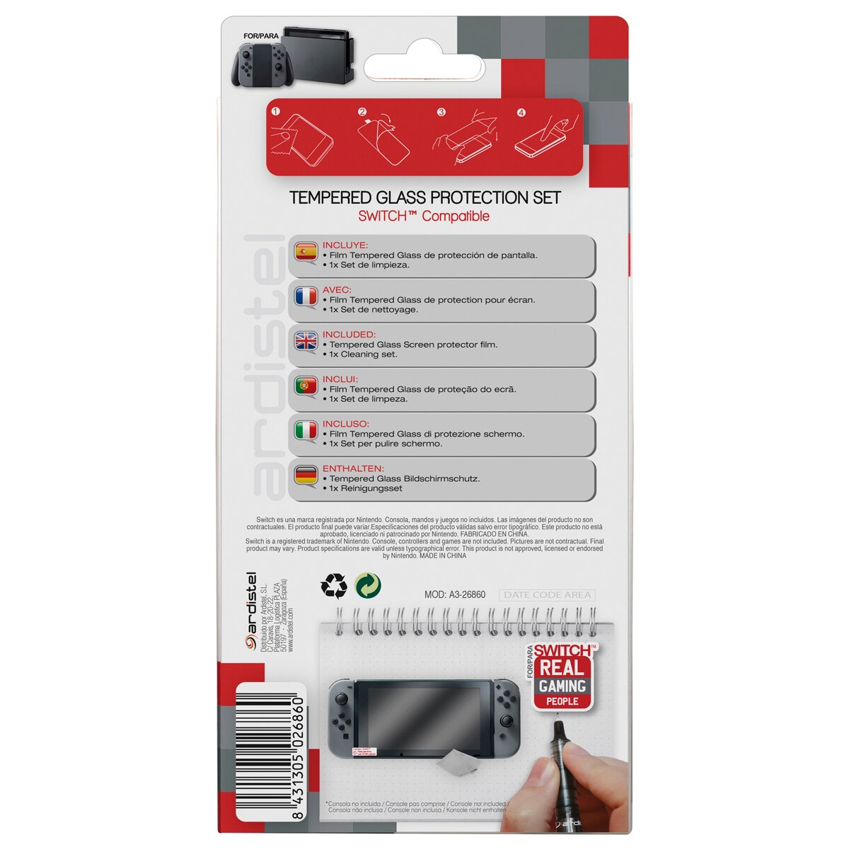 Protector de pantalla para Nintendo Switch 2