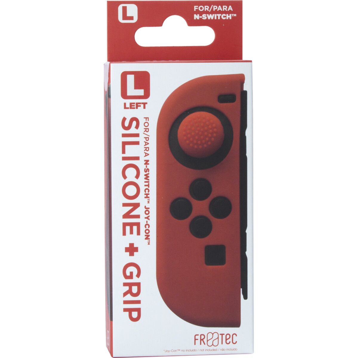 Capa Silicone + Grips Joy-Con Esquerdo Vermelho - Nintendo Switch 1