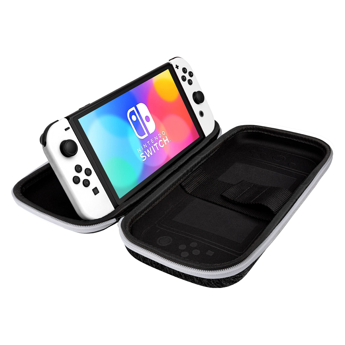 Bolsa de Transporte Deluxe Travel Case Nintendo Switch Ed OLED - Preto/Branco 6