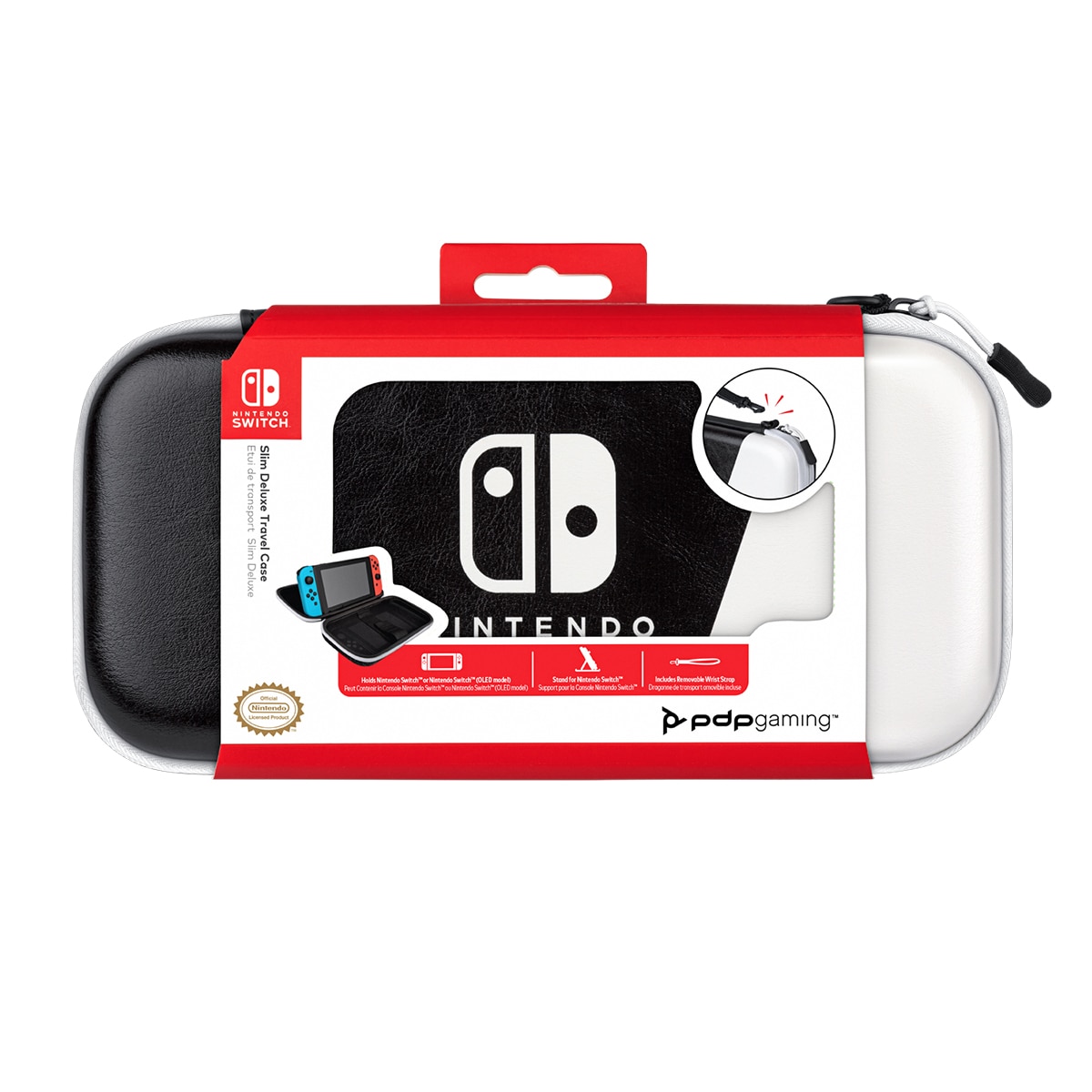 Bolsa de Transporte Deluxe Travel Case Nintendo Switch Ed OLED - Preto/Branco 10