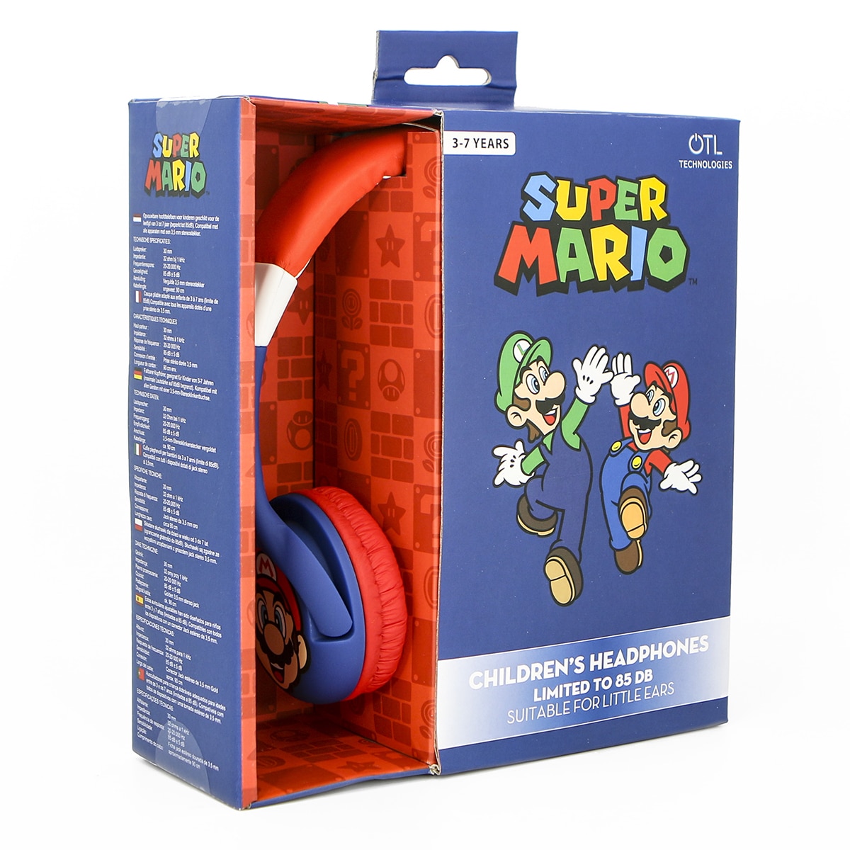 Auriculares infantiles Super Mario con volumen limitado 3-7 años 3
