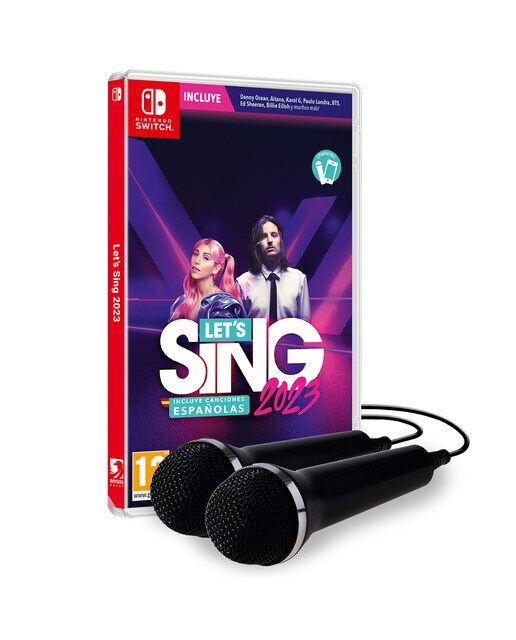 Let`s sing 2023 + 2 Micrófonos Nintendo Switch