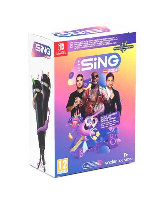 Let´s Sing 2024 + 2 micros Nintendo Switch