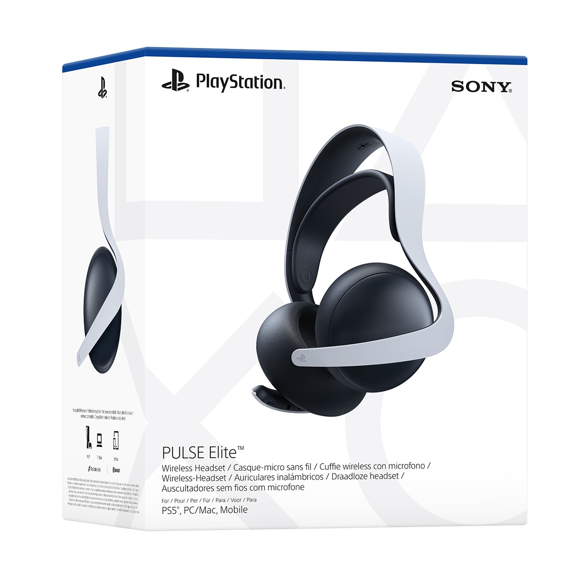 Auscultadores Sem Fios com Microfone Sony Pulse Elite - Branco / Preto 7