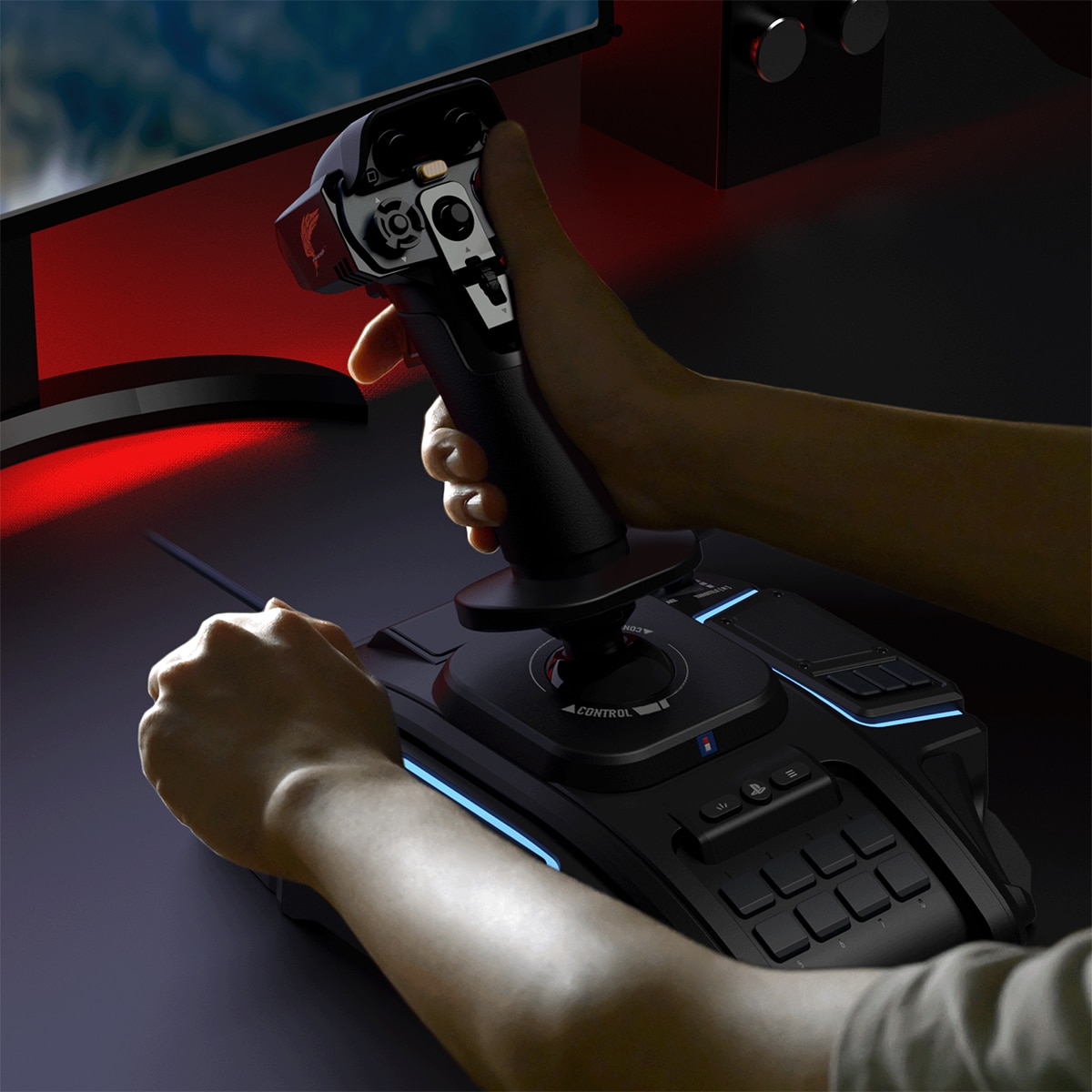 Stick de vuelo Hori Ace Combat 8: Wings of Theve para PlayStation 5 Negro-8