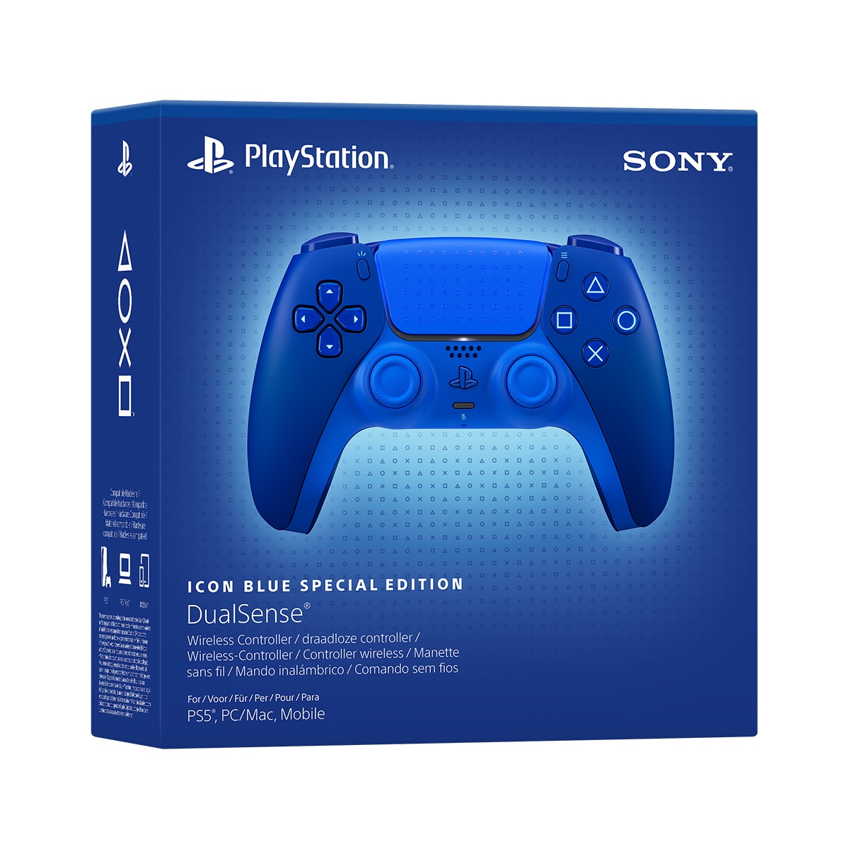 Comando Sem Fios Sony DualSenseIcon Blue - Edição Limitada Azul-6