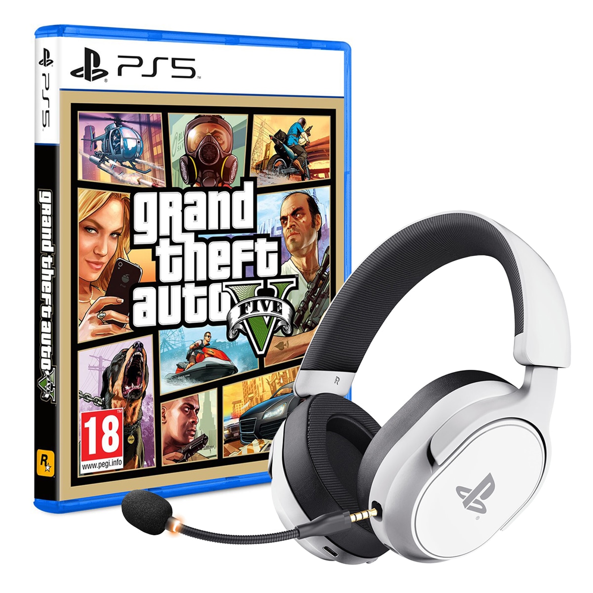 Auricular inalámbrico Trust GXT 499W Forta + Grand Theft Auto V.