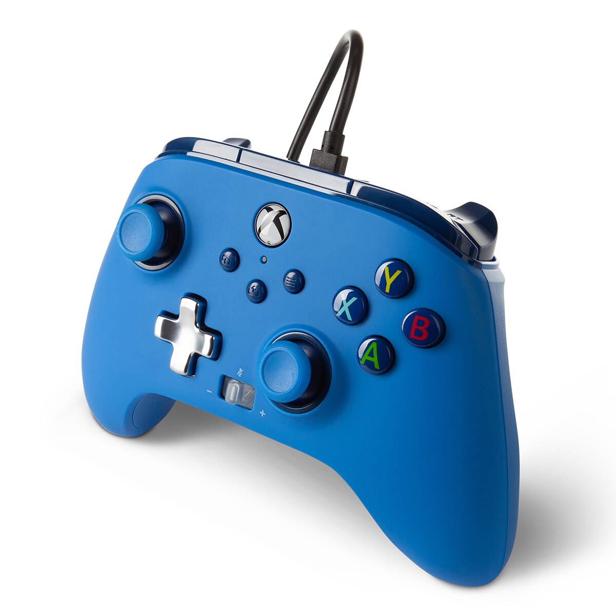 Mando con cable, botones programables y salida de audio de color azul para Xbox series X 4