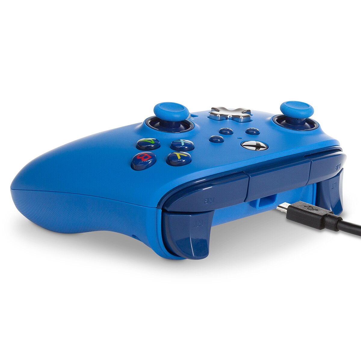 Mando con cable, botones programables y salida de audio de color azul para Xbox series X 5