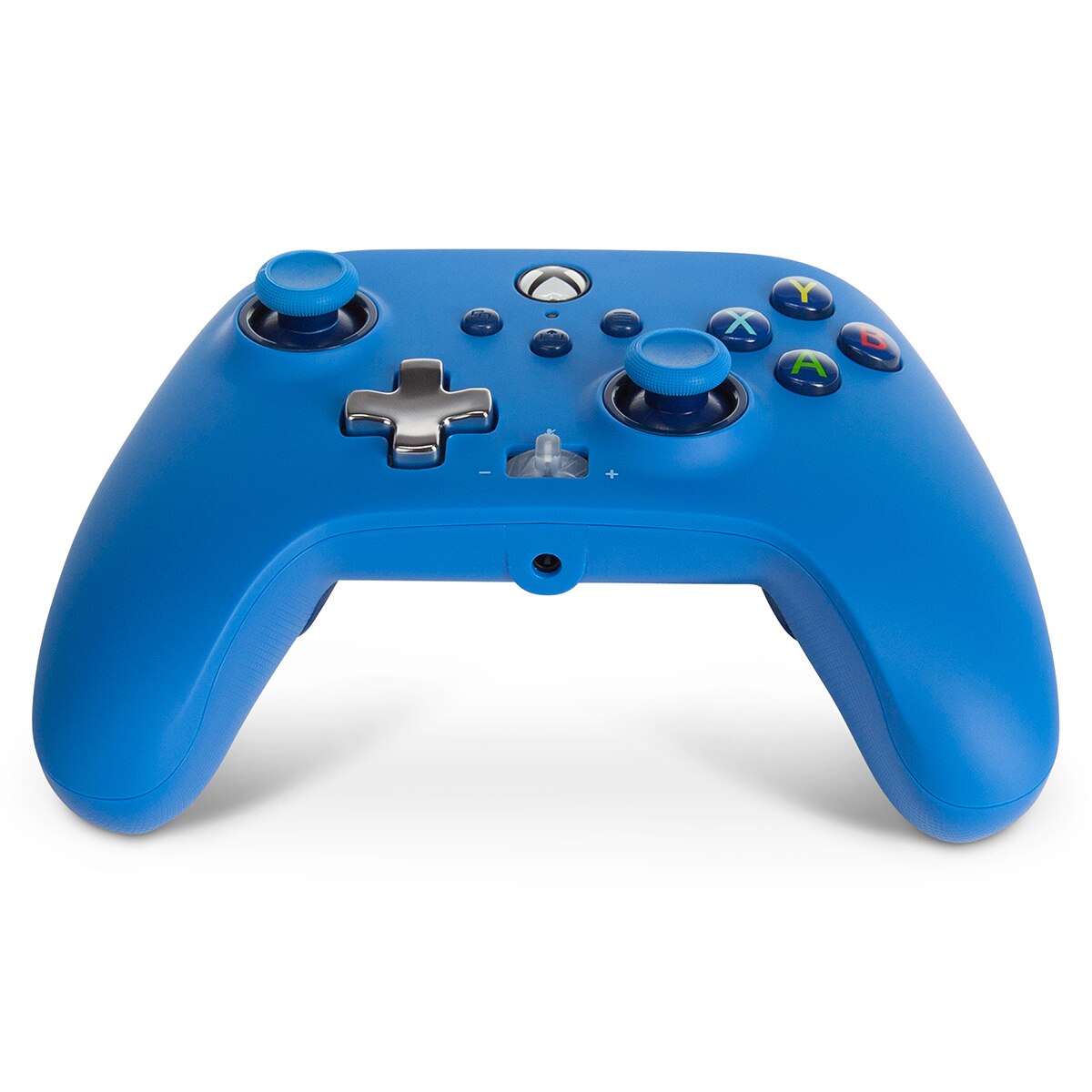 Mando con cable, botones programables y salida de audio de color azul para Xbox series X 7