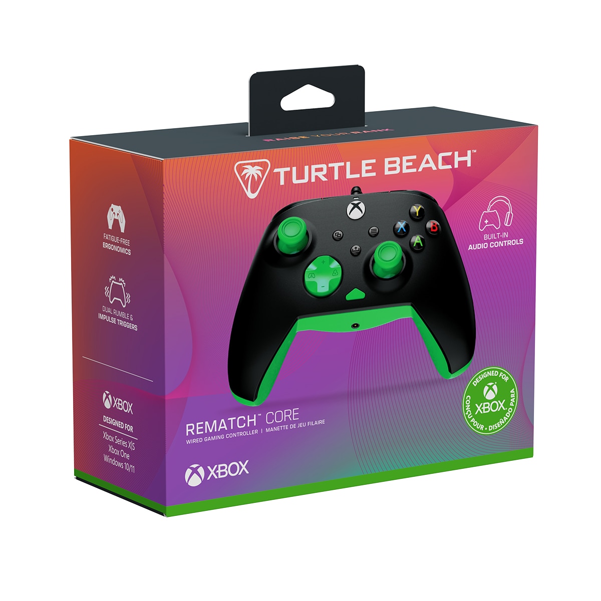 Mando con cable Turtle Beach Rematch Core para Xbox Series X 9