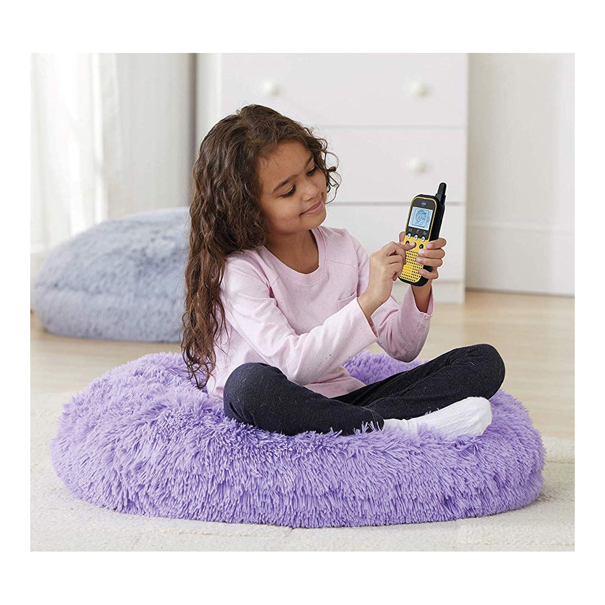 KidiTalkie 6 en 1 color azul, Walkie-Talkie para niños, conversaciones seguras y privadas para hablar a distancia VTech 6