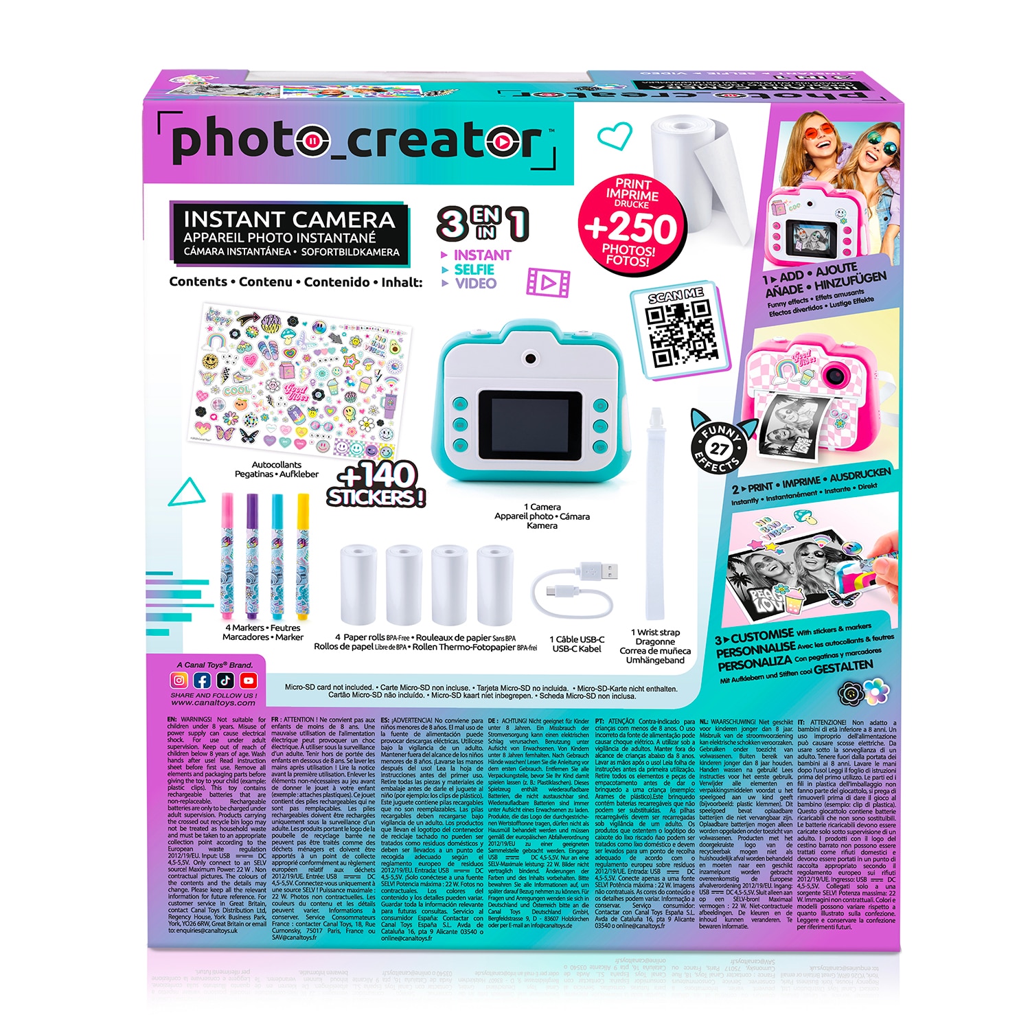 Cámara Instant photo creator modelos surtidos 21