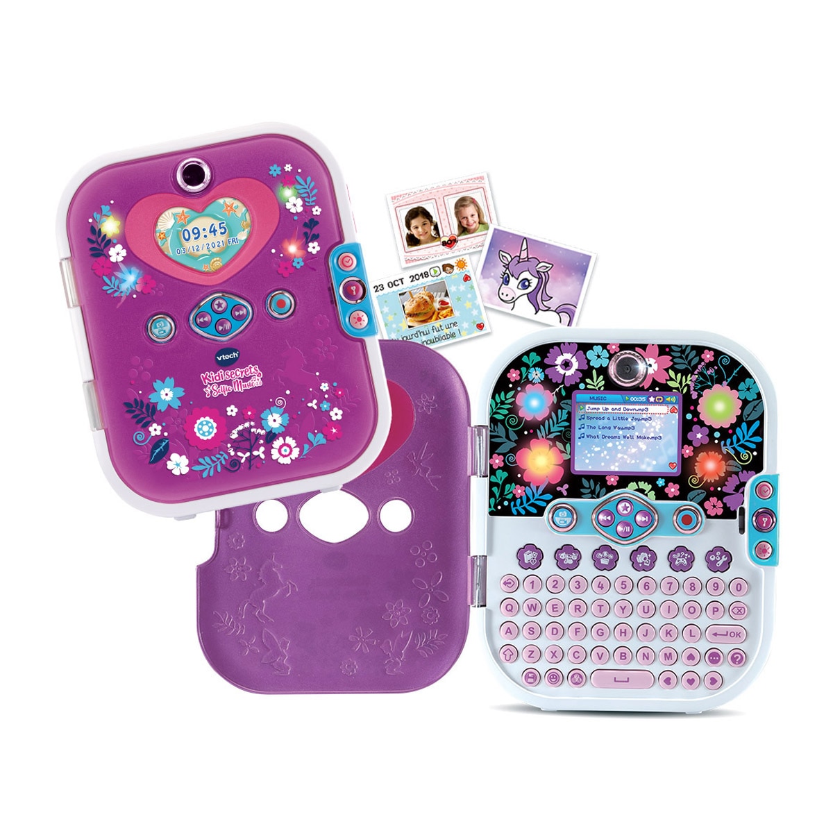 VTech - Diario interactivo Kidi Secrets Selfie Music 2.0 con juegos y actividades VTech.