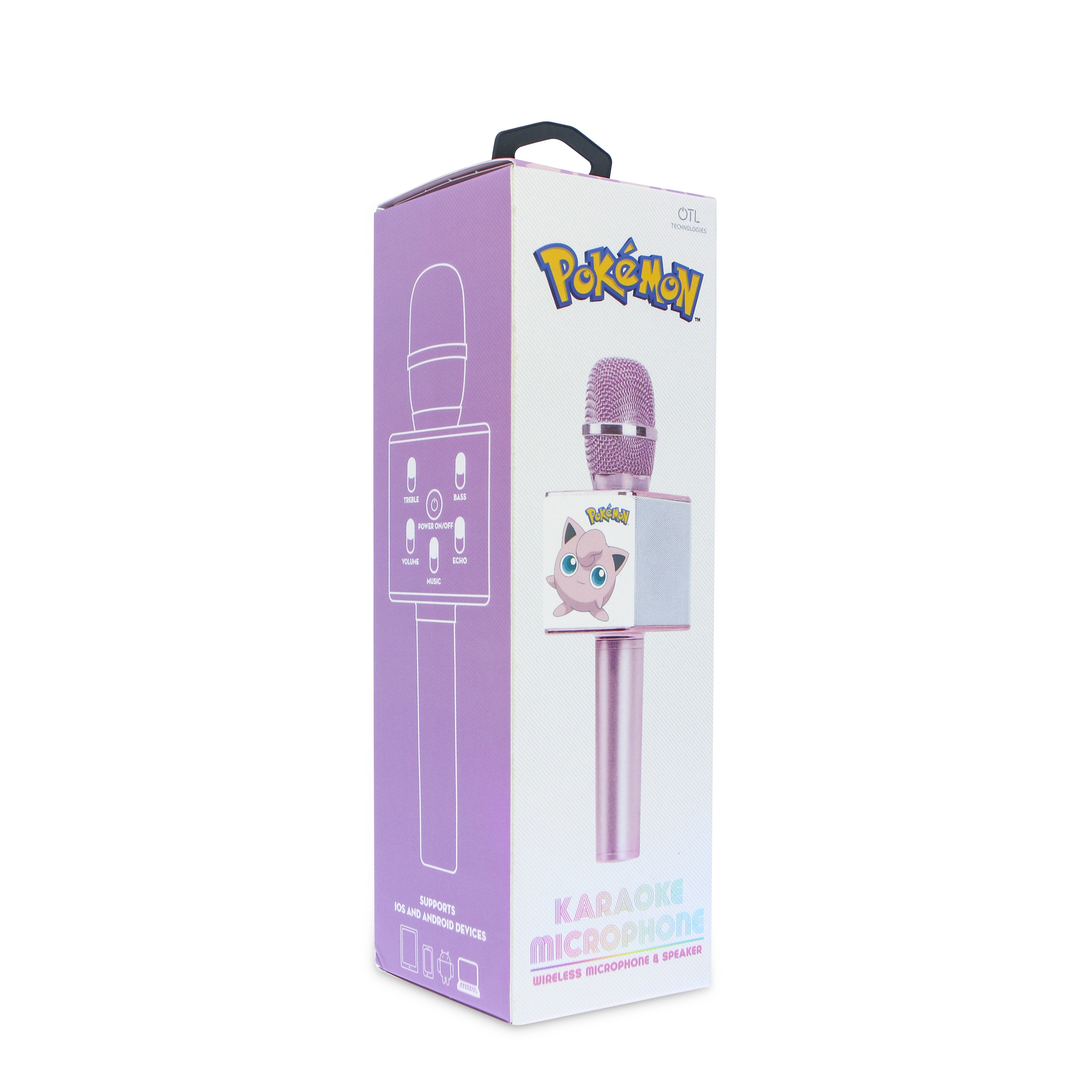Micrófono karaoke Pokemon Jiggly Puff inalámbrico con altavoz 8