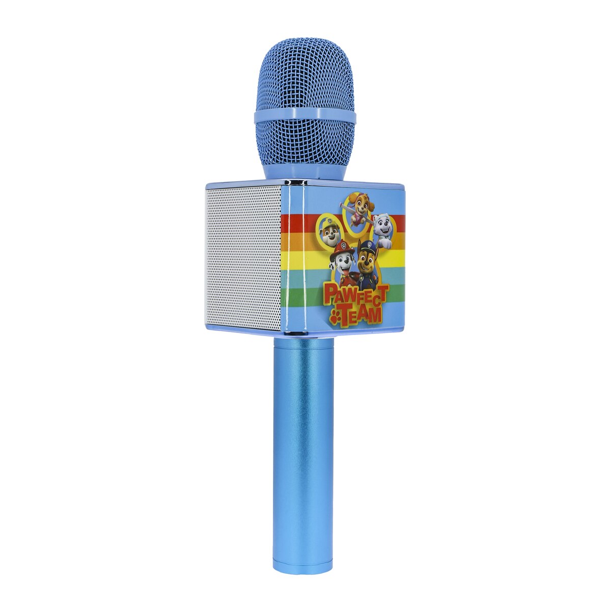 Micrófono karaoke Patrulla Canina azul inalámbrico con altavoz 3