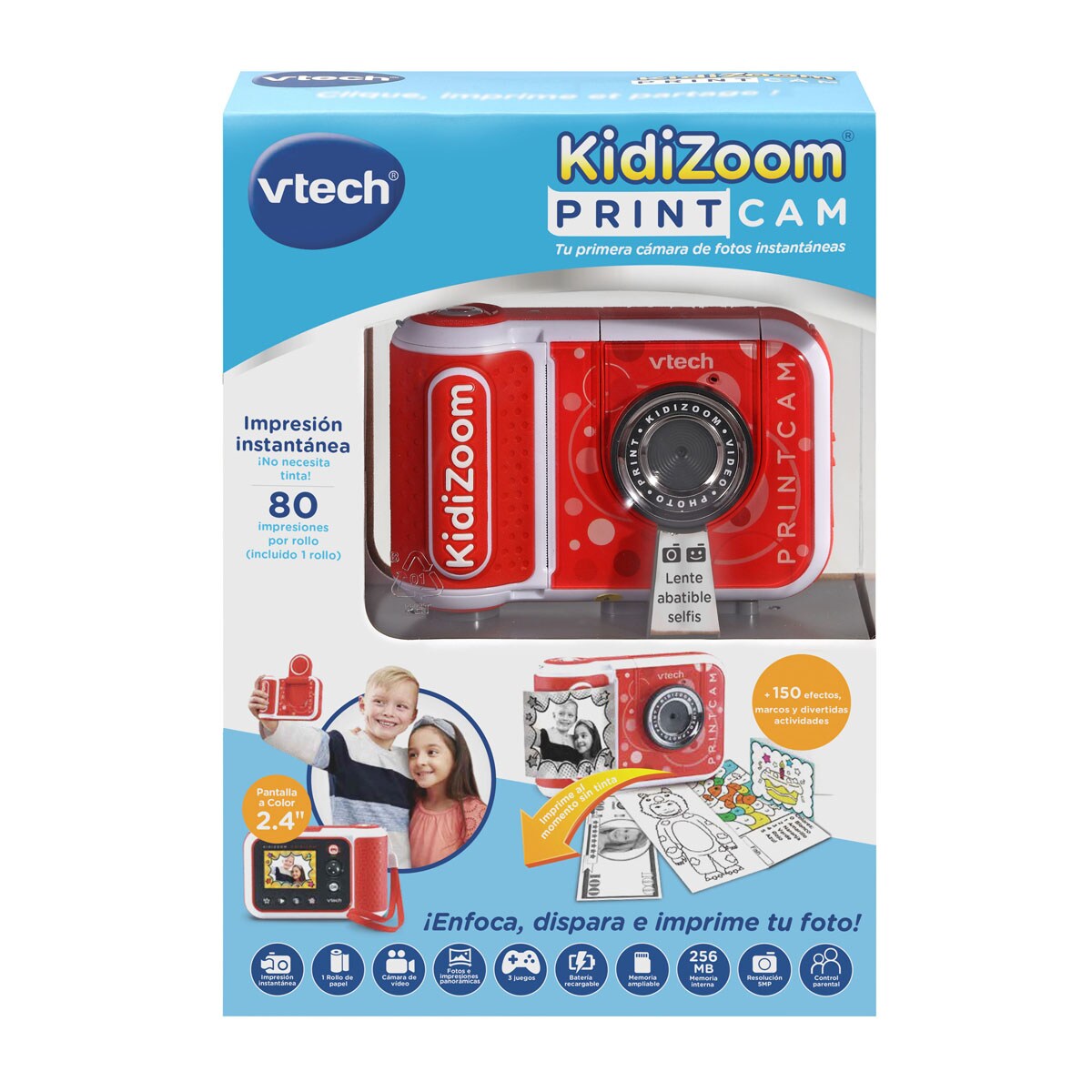 Kidizoom Print cam Cámara infantil de fotos instantáneas y vídeos