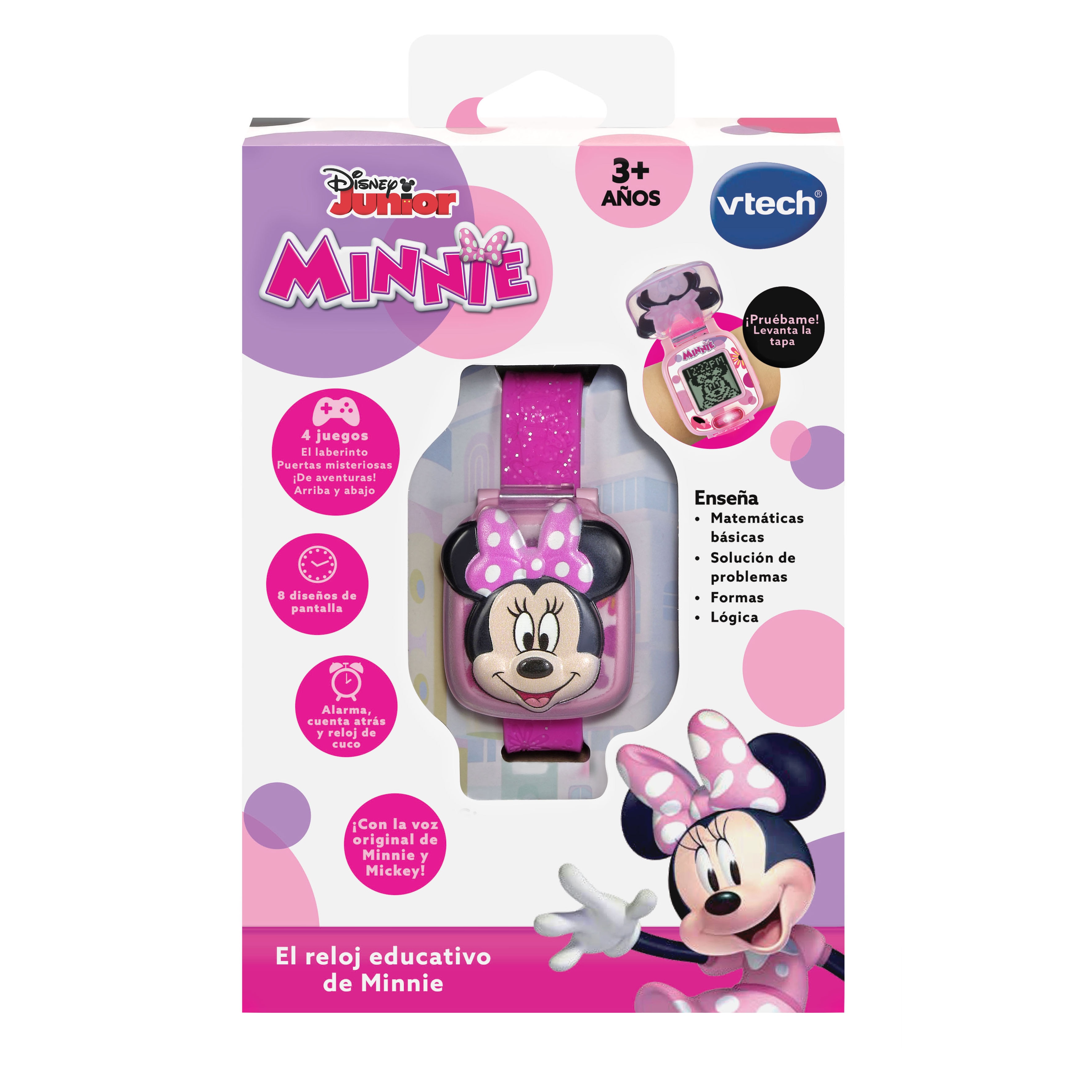 El reloj digital educativo de Minnie Mouse Disney VTech 4