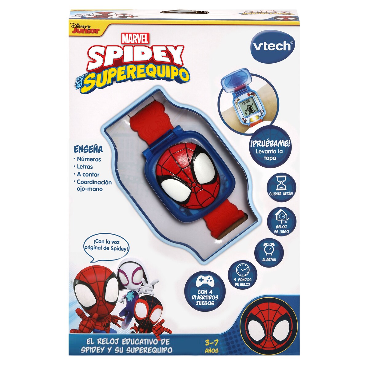 El reloj digital educativo de Spidey y su superequipo Marvel VTech